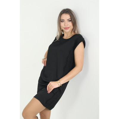 Şık düz kesim mini elbise